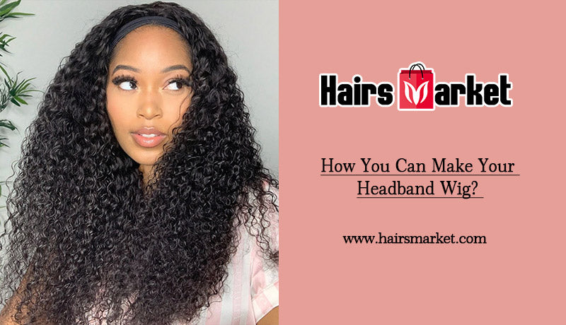 headband curly wig