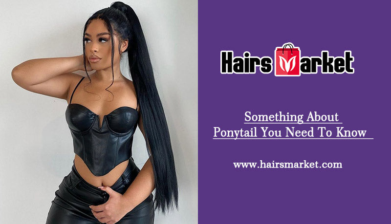 human hair ponytails