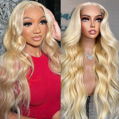 613 Blonde Body Wave 5x5 Lace Front Wig HD Glueless Human Hair Wigs