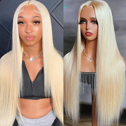 613 Blonde Wig HD 5x5 Lace Closure Wig Straight Human Hair Glueless Wigs