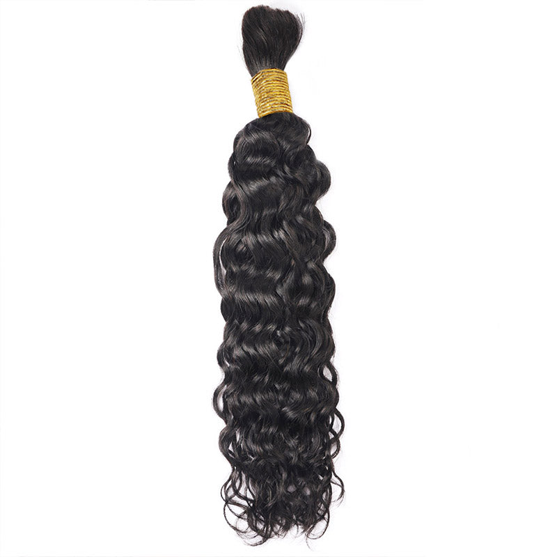 Hairsmarket Water Wave Bulk Hair Extensions for Boho Braiding No Weft Human Hair