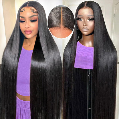 Hairsmarket Straight 13x4 HD Lace Front Wig Glueless Wigs 30 Inched Human Hair Wig Pre Plucked