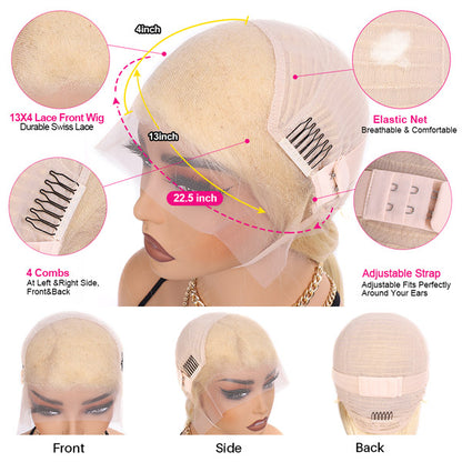 Hairsmarket 613 Blonde Human Hair Wig Barbie Doll Wigs 13x4 Lace Front Wig Glueless 613 Straight Lace Wigs