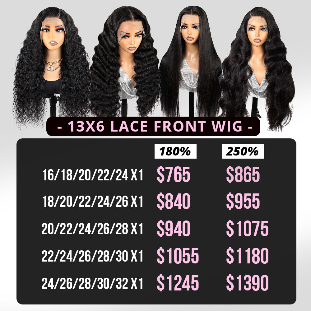 Wholesale | Hairsmarket 13x6 Transparent HD Lace Frontal Wigs 5PCS Free Shipping