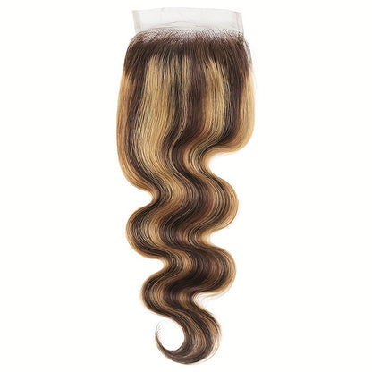 P4/27 Body Wave 4x4 Lace Closure Highlight Human Hair