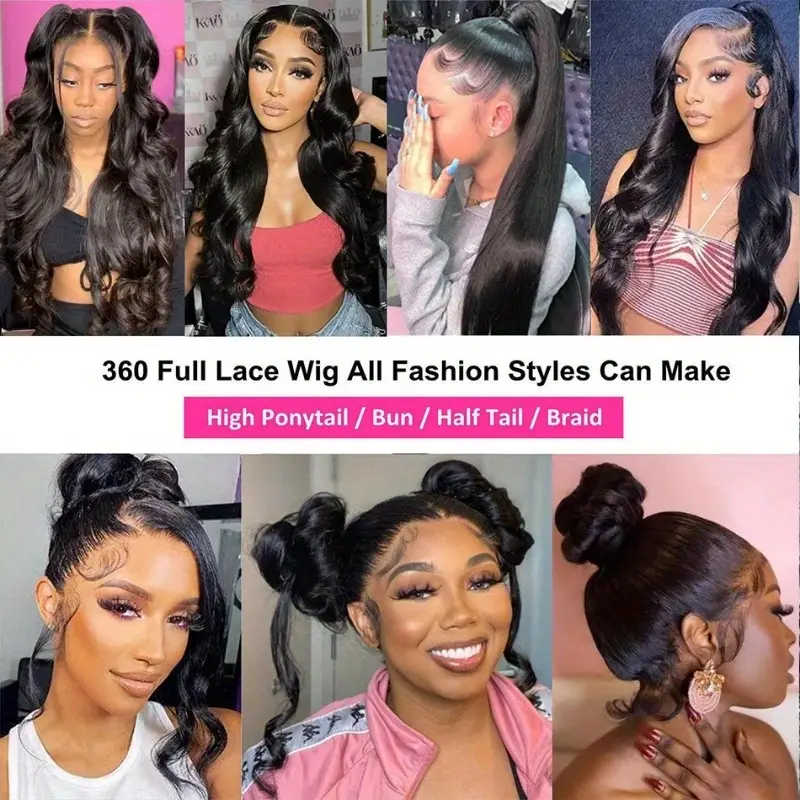 24&quot;=$188.88|Hairsmarket Invisi Strap Snug Fit 360 Transparent Lace Front Wig Body Wave Lace Wig Pre Plucked Glueless Wig