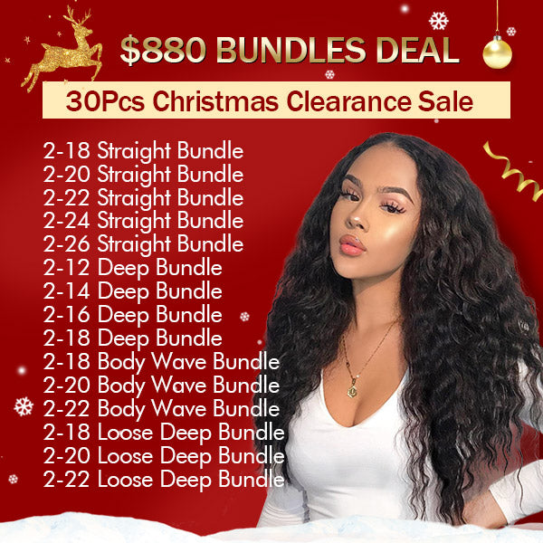 $880 Wholesale Human Hair Bundles Deal 100% Virgin Human Hair 30PCS