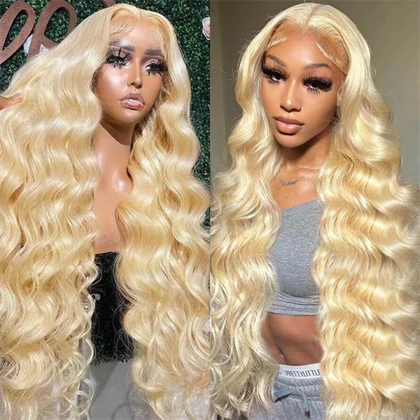 613 Blonde Body Wave 5x5 Lace Front Wig HD Glueless Human Hair Wigs