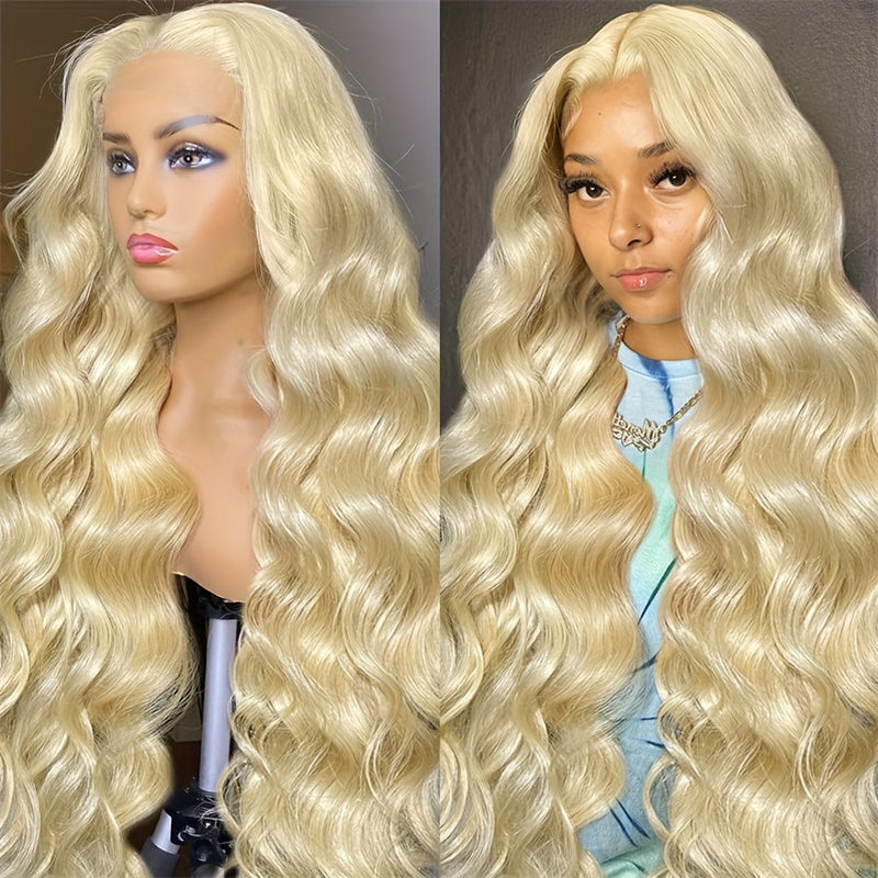 613 Blonde Glueless Wigs Body Wave Human Hair Wigs HD Lace Frontal Wigs Straight Hair Deep Wave Styles