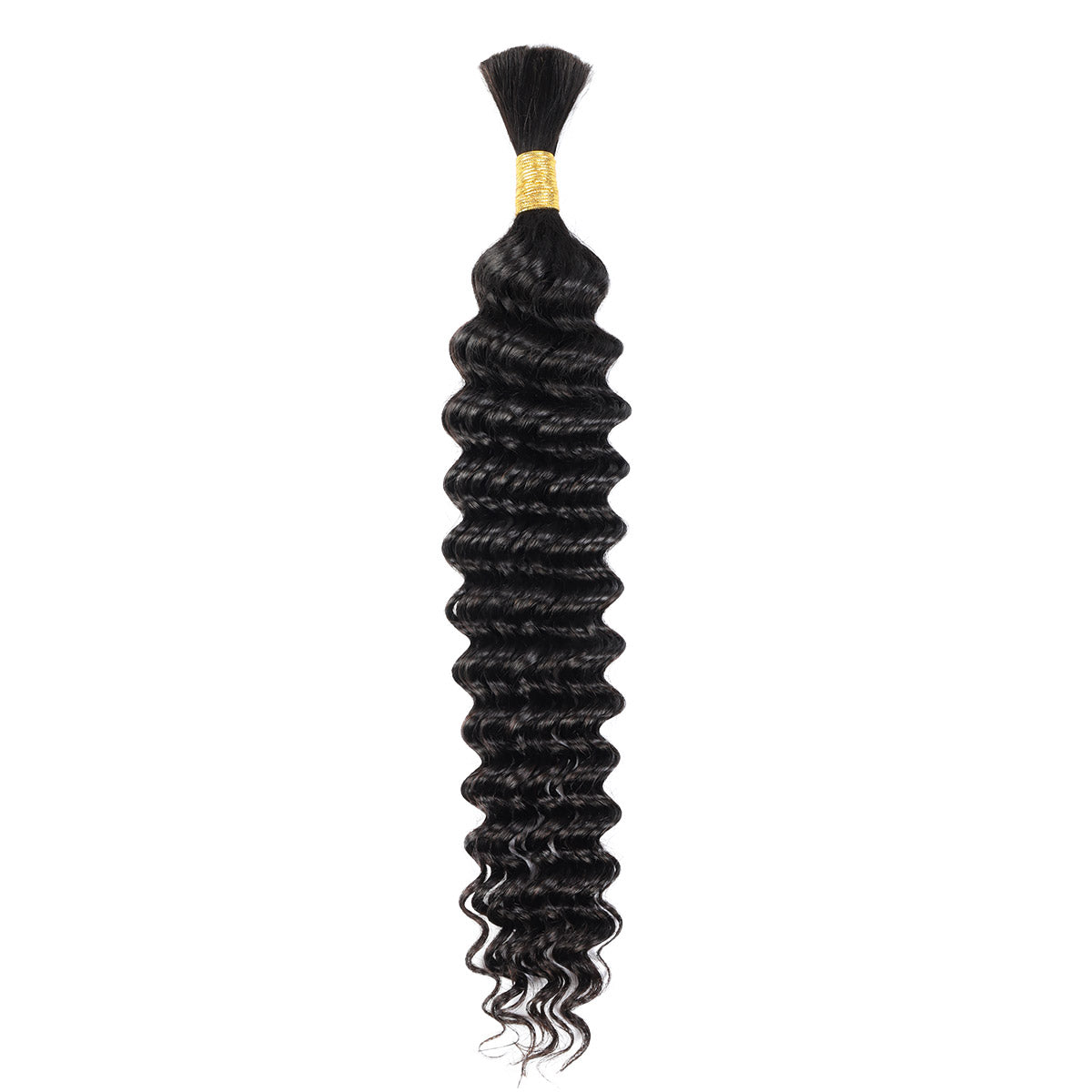 Deep Wave 1 Bundle Bulk Human Hair Extensions For Braiding