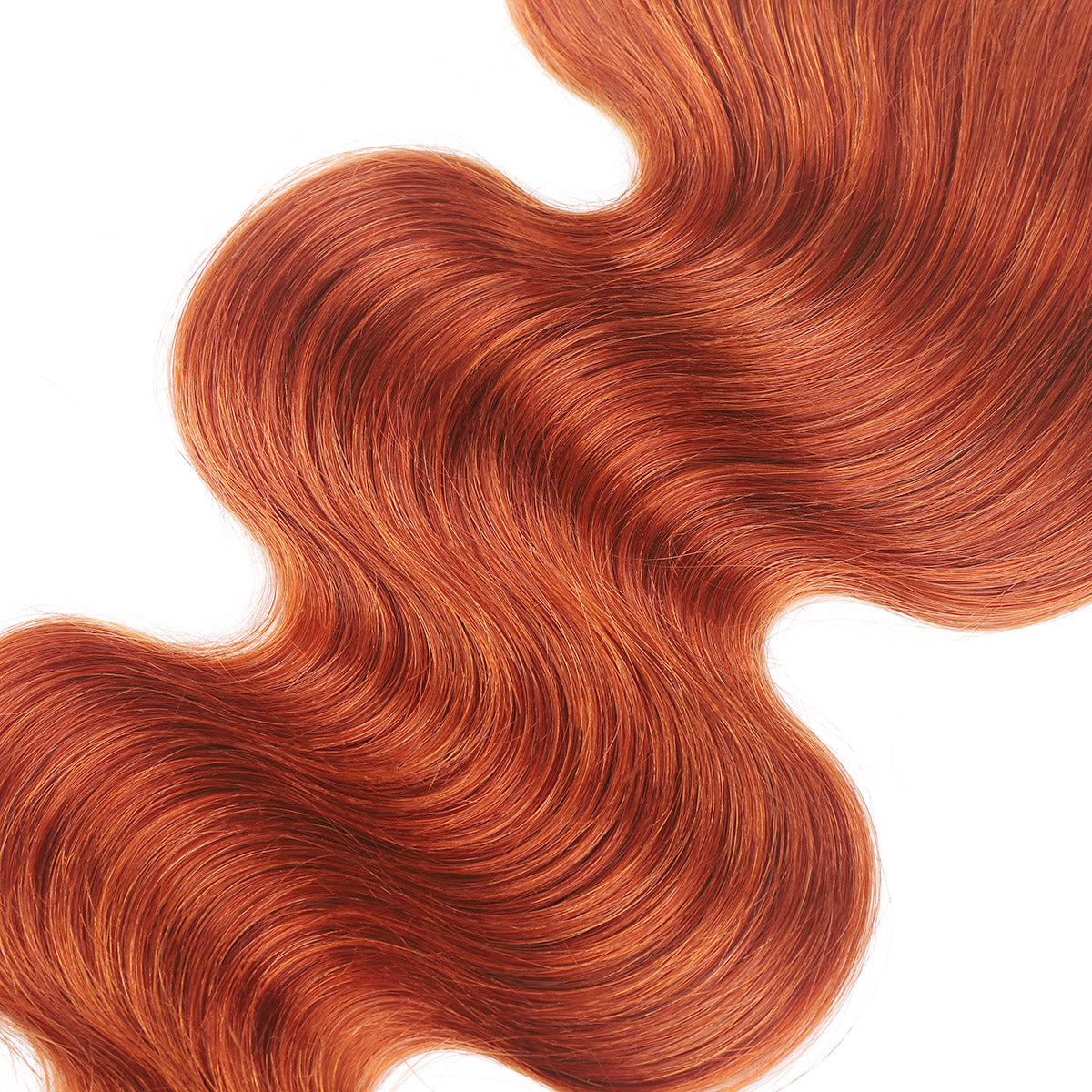 Ginger Orange 4x4 Lace Closure Body Wave Brazilian Human Hair