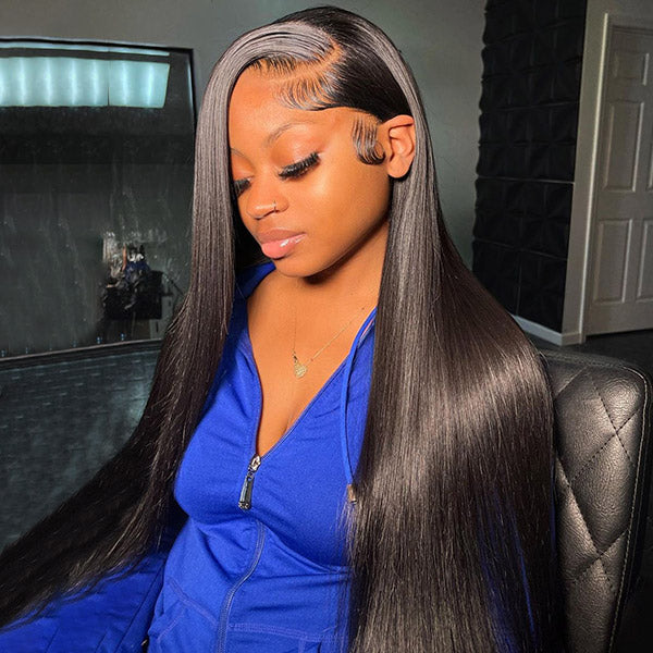 Wear And Go Wigs Straight Hair Lace Front Wigs HD Transparent 13x6 Lace Front Wigs