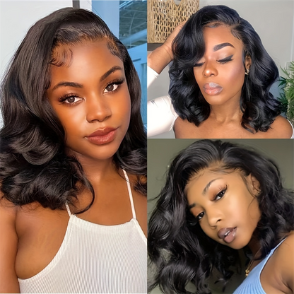 (Bogo Free)Hairsmarket Short Bob Wigs Deep/Body/Straight Human Hair Bob Wig 4x4/13x4 Lace Front Wigs