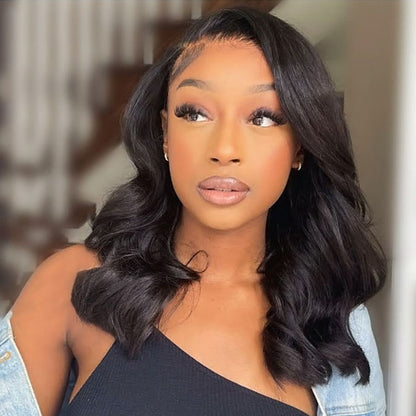 Hairsmarket Glueless Body Wave Wig 5x5 HD Lace Wig Short Bob Wigs Pre Cut Glueless Wigs