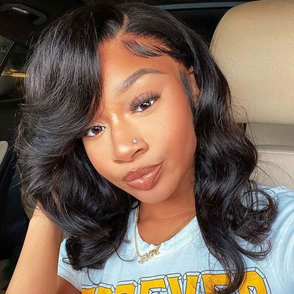 Body Wave Wear &amp; Go Wigs Pre Cut 5x5 HD Lace Glueless Wig Short Bob Wigs