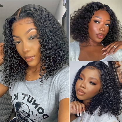 (Bogo Free)Hairsmarket Short Bob Wigs Deep/Body/Straight Human Hair Bob Wig 4x4/13x4 Lace Front Wigs