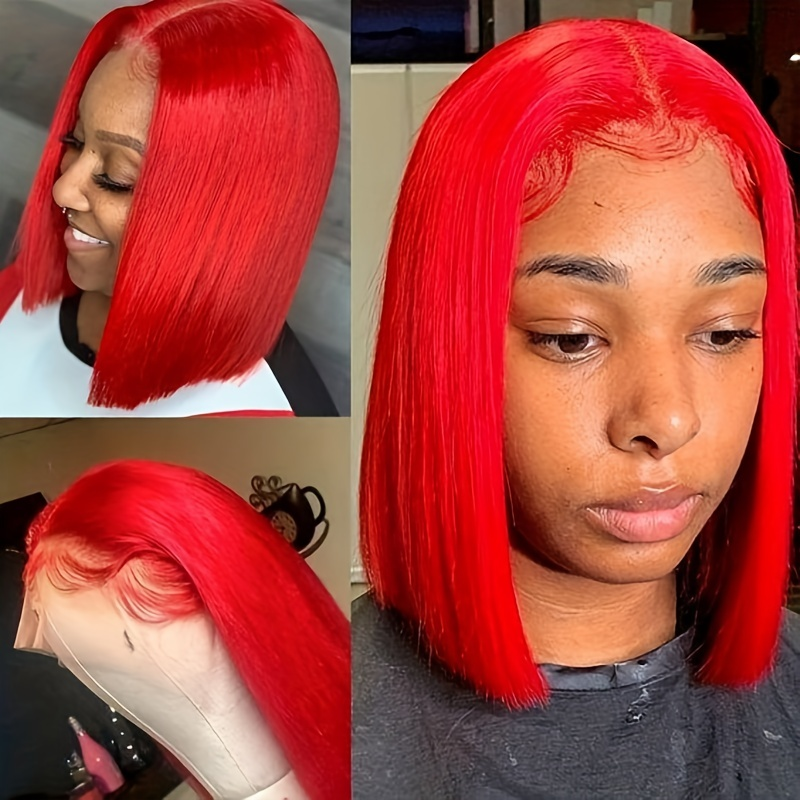 (Bogo Free)Hairsmarket Colored Bob Wigs 13x4 HD Lace Front Wig 613 Blonde/Pink/Highlight Color Short Bob Wigs