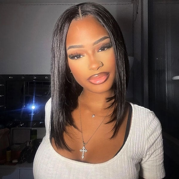 Wear Go Glueless Bob Wig Silky Straight 5x5 Lace Closure Bob Wigs Beginner Friendly