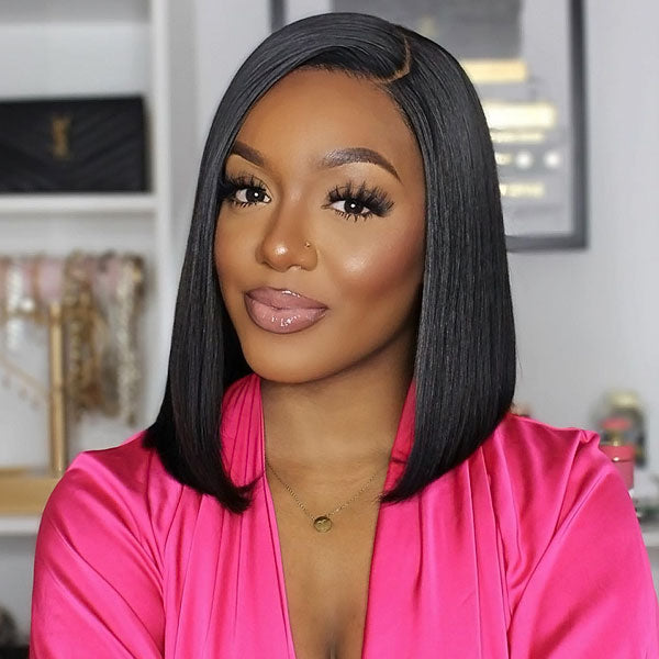 Wear Go Glueless Bob Wig Silky Straight 5x5 Lace Closure Bob Wigs Beginner Friendly