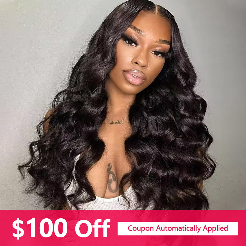 $100 Off Glueless Wigs Body Wave 5x5 Lace Closure Wig