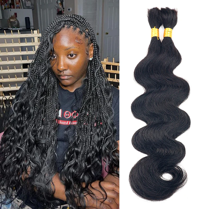 Hairsmarket Body Wave Human Braiding Hair 1 Bundle Bulk Human Hair Extensions For Braiding