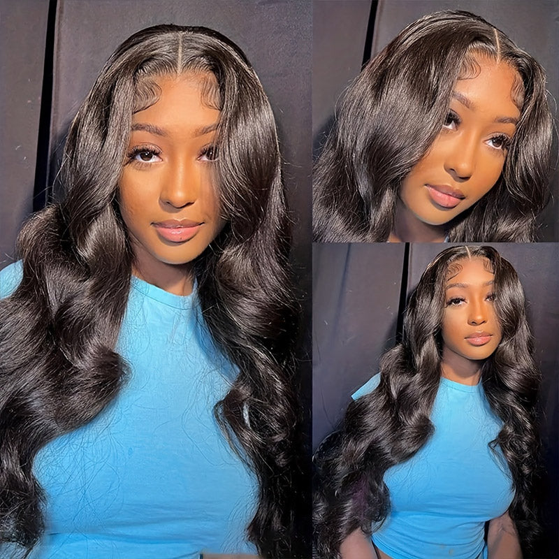 Hairsmarket Wear &amp; Go Glueless Wig Body Wave 7x6 Lace Closure Human Hair Wigs Ready To Go