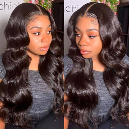 Wear &amp; Go Wigs Body Wave 13x4 Lace Front Wig Pre Bleached Knots Ready To Go Wig