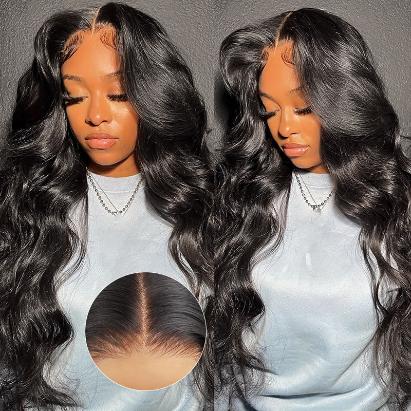 Hairsmarket Wear &amp; Go Glueless Wig Body Wave 7x6 Lace Closure Human Hair Wigs Ready To Go