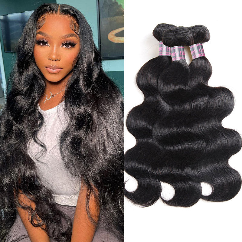 Ishow Hair Peruvian Body Wave 3 Bundles Unprocessed Virgin Human Hair