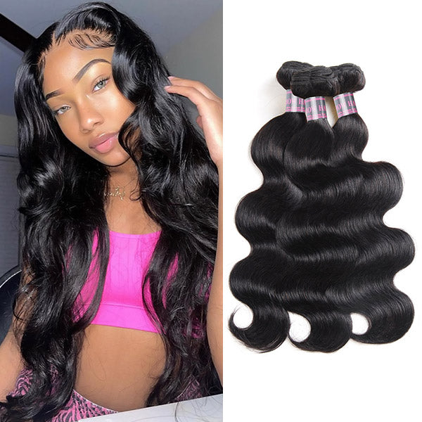 Brazilian Body Wave Bundles Unprocessed Human Hair Weave 3 Bundles