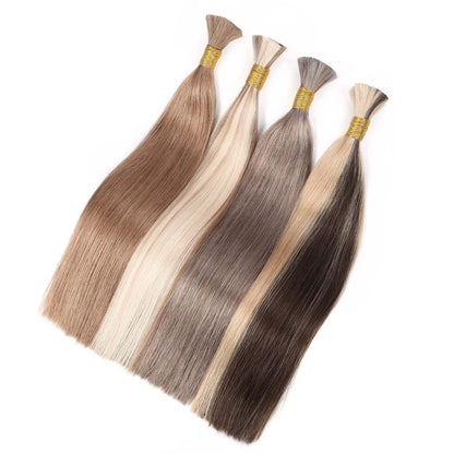 Hairsmarket Human Bulk Hair Extensions for Boho Colored Knotless Braiding 