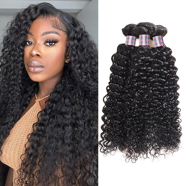 Curly Hair Bundles Brazilian Human Hair Weave 3 Bundles Kinky Curly Hair Bundles