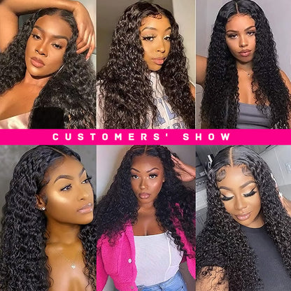 Ready To Go Wigs Kinky Curly Glueless Wigs 13x4 HD Lace Front Wigs Beginner Friendly