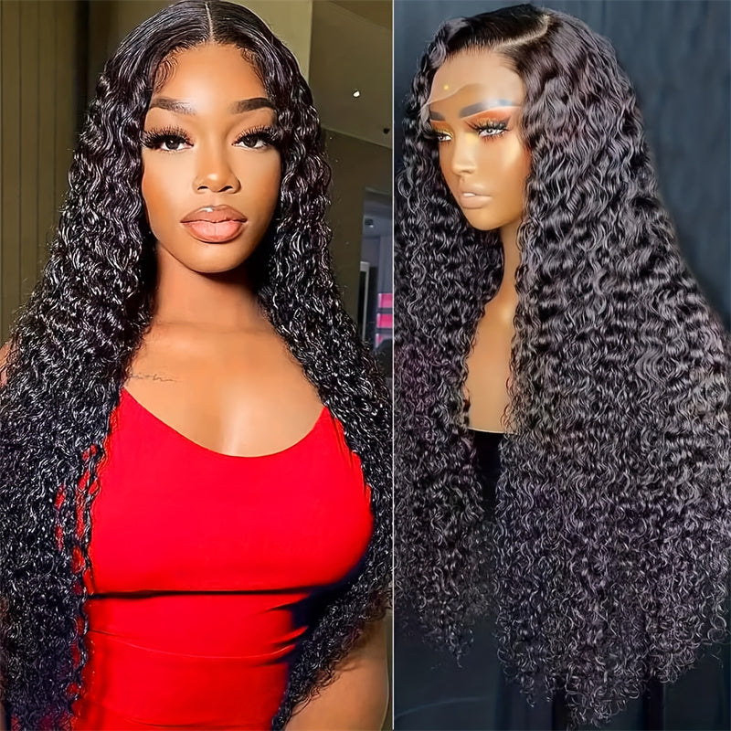 (Bogo Free)Hairsmarket Kinky Curly Lace Front Wigs HD Transparent Glueless Human Hair Wigs