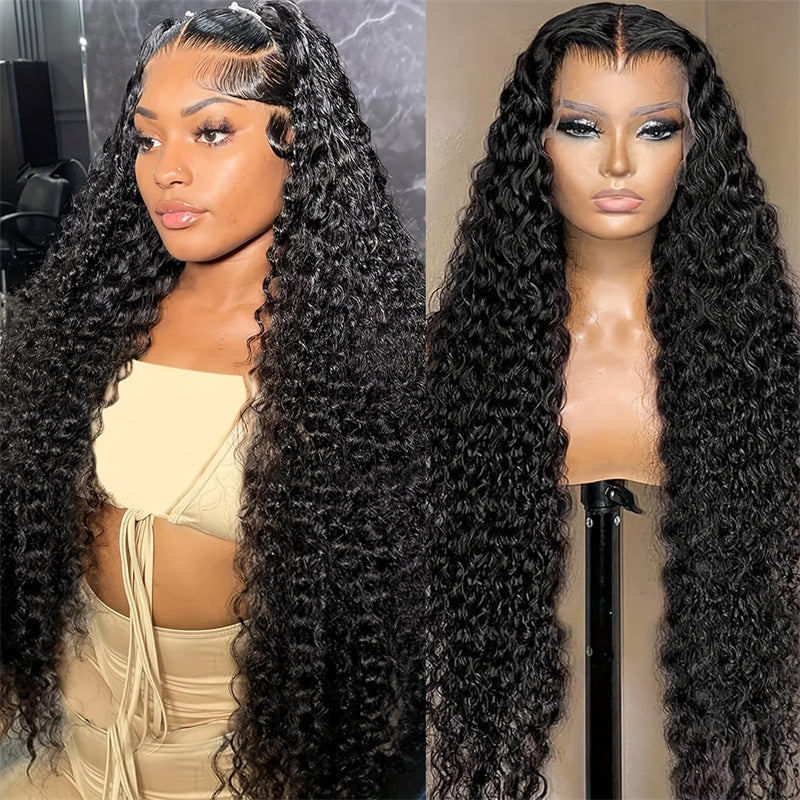 (Bogo Free)Hairsmarket Kinky Curly Lace Front Wigs HD Transparent Glueless Human Hair Wigs