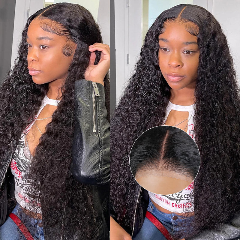 Hairsmarket Easy Wear And Go Wig Deep Wave 7x6 HD Lace Closure Wig Tiny Knots Human Hair Wigs