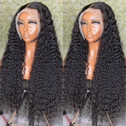 Overnight Shipping Deep Wave Human Hair Wigs 13x4 HD Lace Front Wigs