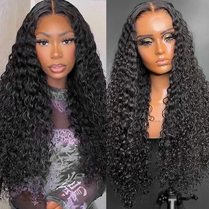 Deep Wave Glueless Wigs 13x4 Lace Front Wig Human Hair HD Lace Wigs Pre Cut Lace