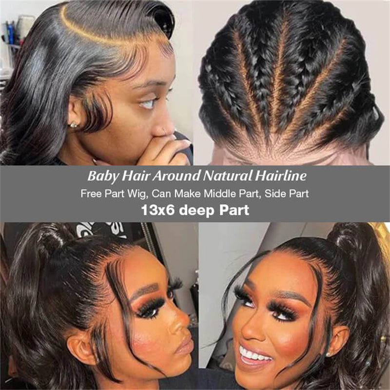 Kinky Curly 13x6 HD Lace Front Wigs Human Hair Pre Plucked Brazilian Invisible HD Lace Frontal Wig