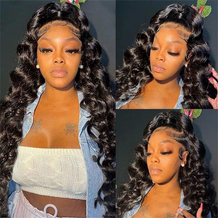 1 Sec Install Wig Loose Deep Wave Glueless Wigs Pre Bleached 5X5 HD Lace Wig