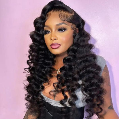 Pre Cut HD Glueless Wigs Loose Deep Wave Wear And Go Wigs 5x5 Lace Closure Wigs No Glue