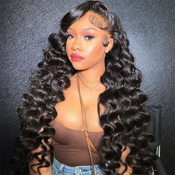 Bleached Knots Wigs Loose Deep Wave Glueless 13x4 HD Lace Front Wigs Beginner Friendy