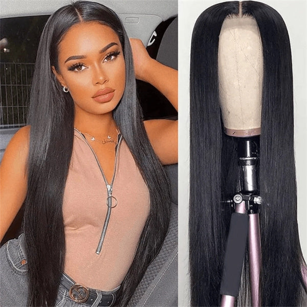 Glueless Lace Front Wigs Straight Human Hair Wigs 30 Inch 13x4 Lace Frontal Wigs 180% Density