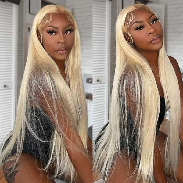 Wear &amp; Go 613 Blonde Wigs Straight Hair 13x4 Lace Front Wigs Pre Cut HD Lace Frontal Wigs