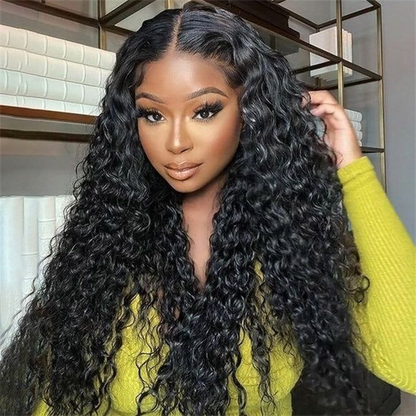 Wear Go Glueless Wigs Deep Wave Pre Cut Human Hair Wigs Body Wave 5x5 HD Lace Closure Wigs Bleached Knots