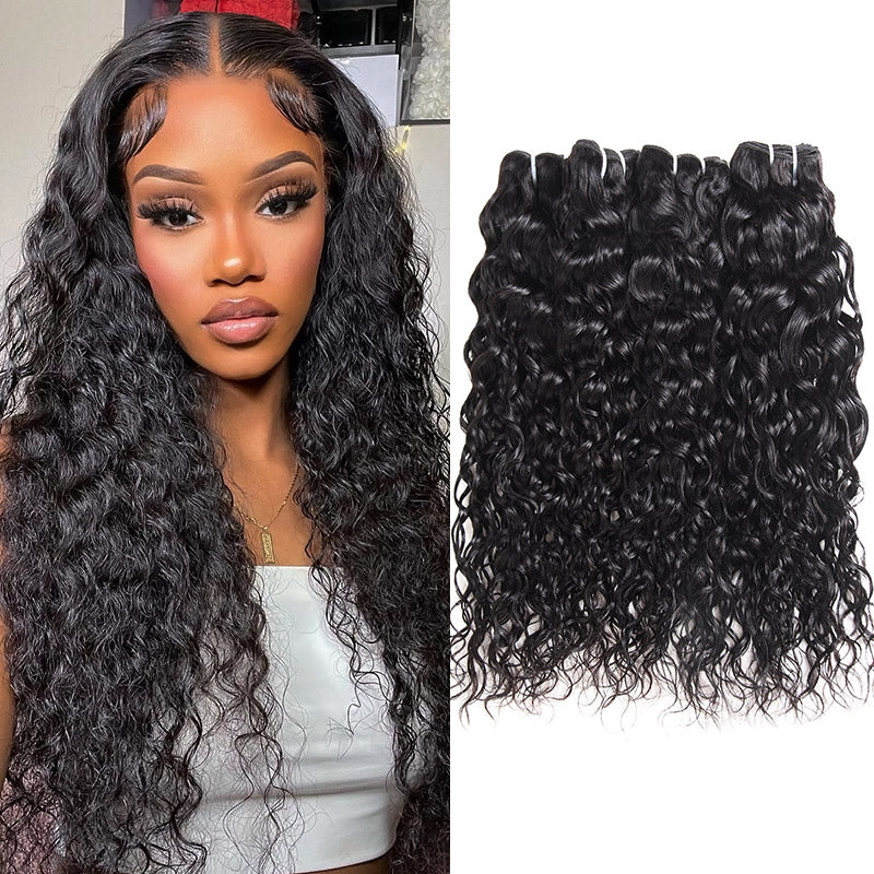 Ishow Malaysian Virgin Hair Unprocessed Water Wave Bundles 4Pcs/Lot