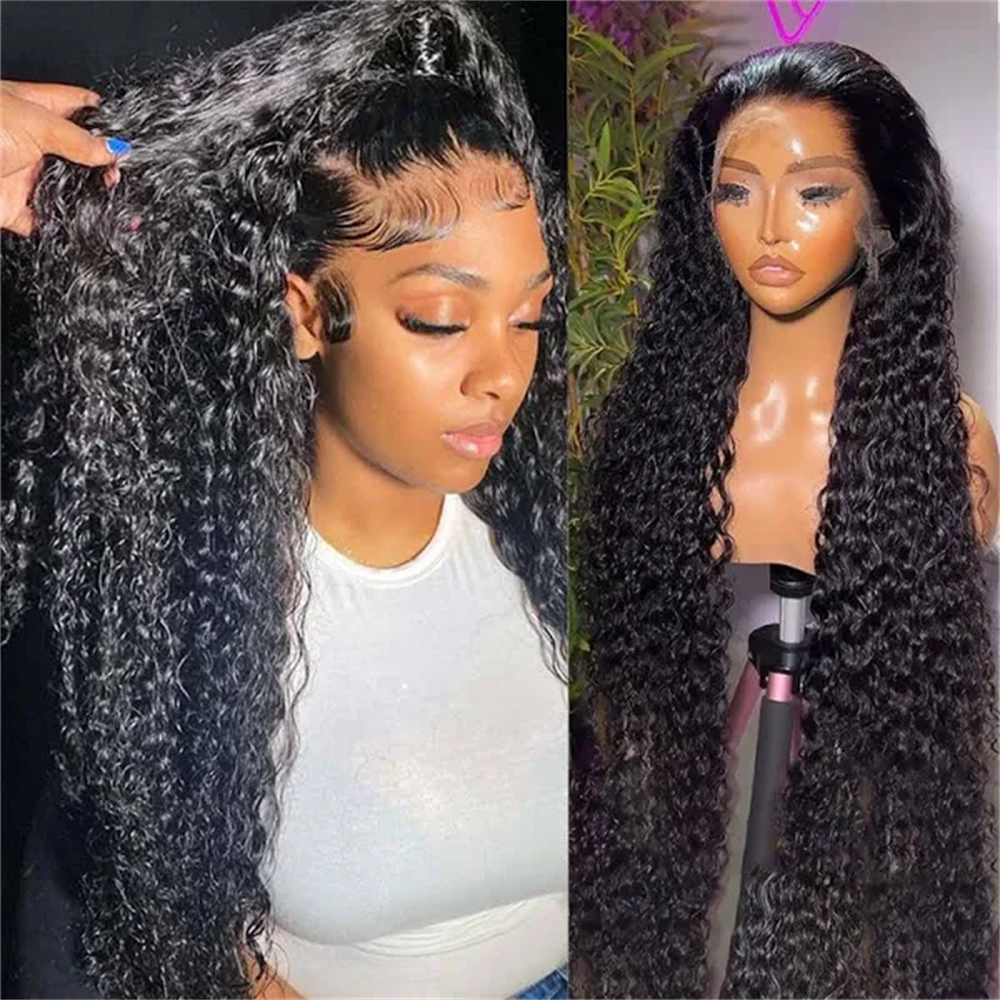 Overnight Shipping Water Wave 13x4 HD Lace Front Wigs 180% Human Hair Wigs