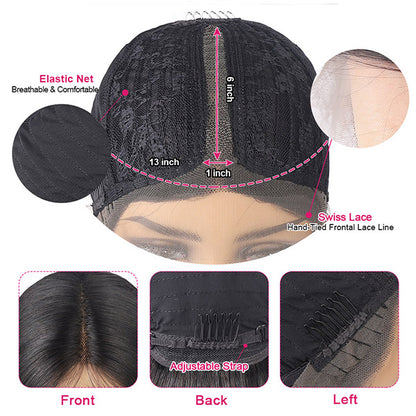 Transparent Lace Wig Body Wave Human Hair Wigs 13x6x1 T Part Lace Wig