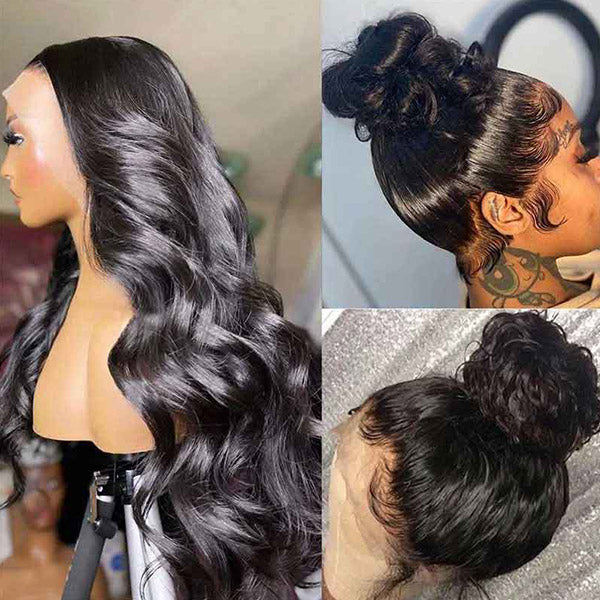 24&quot;=$188.88|Hairsmarket Invisi Strap Snug Fit 360 Transparent Lace Front Wig Body Wave Lace Wig Pre Plucked Glueless Wig