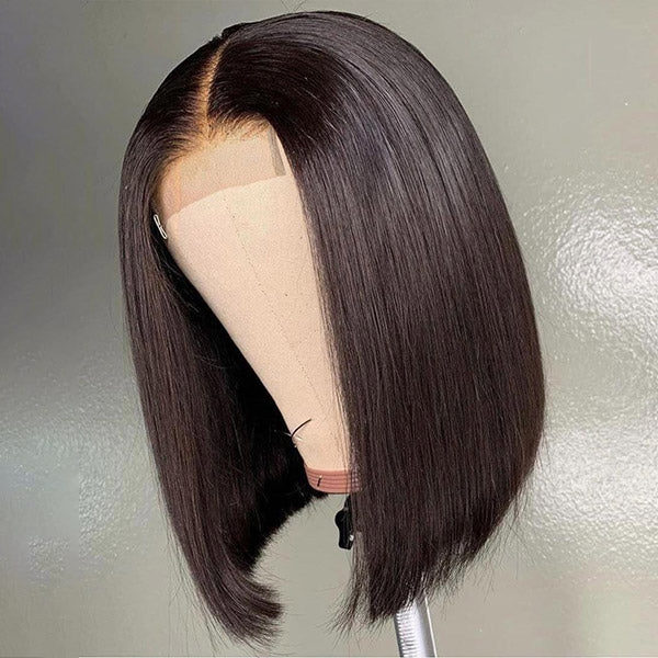 Bob Style Short Wigs for Black Women Remy Straight Human Hair Wigs